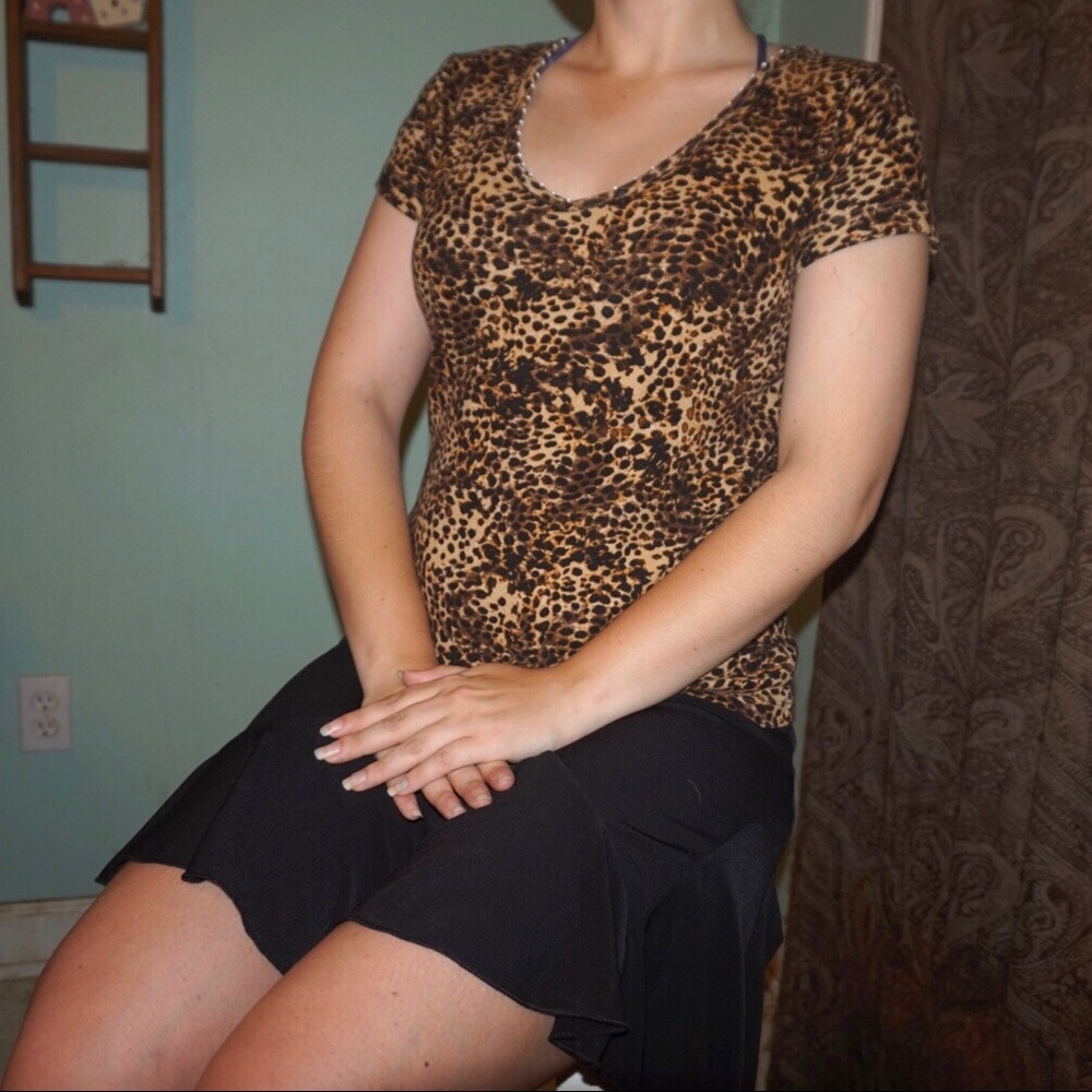 Leopard VINTAGE 90s Liz Claiborne Top